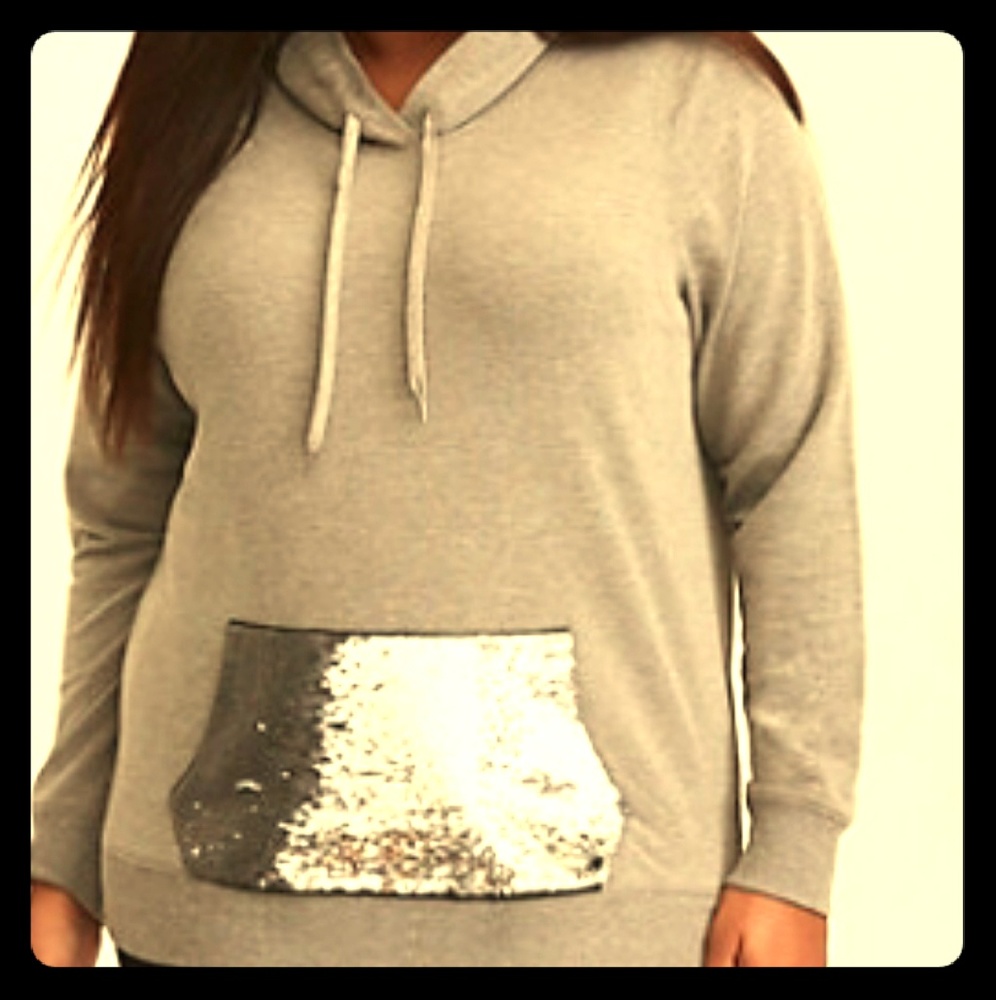 Sequin Pocket Hoodie